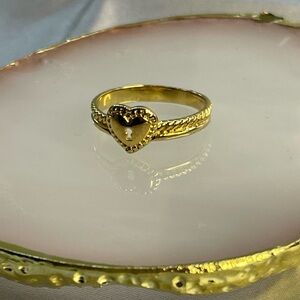 18k Gold Filled Heart Ring